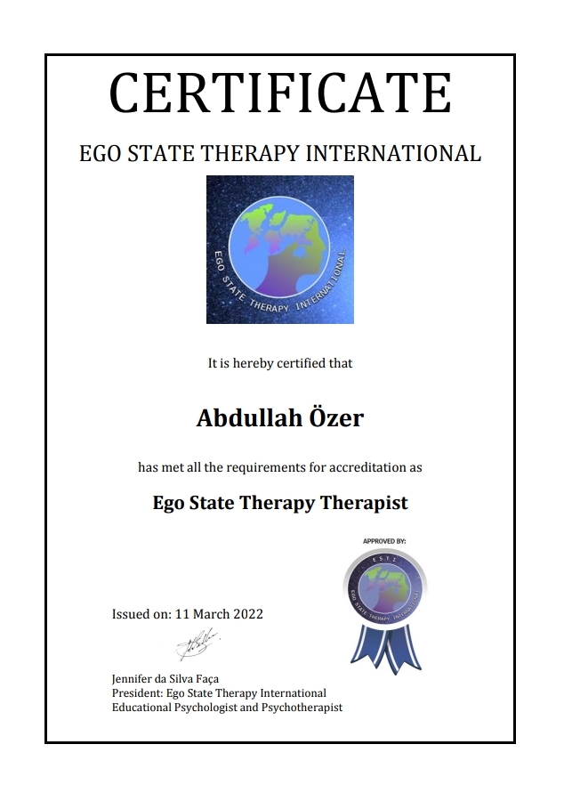 Ego State Terapi Sertifikası