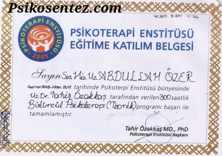 Bütüncül Psikoterapi Eğitimi 